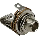 BKL Electronic 072314 Klinken-Steckverbinder 3.5 mm Buchse, Einbau vertikal Polzahl: 2 Mono Silber
