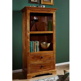 Massivmoebel24 Regal 68 x 44 x 140 cm Braun