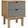 vidaXL Nachtschrank OTTA 45 x 39 x 57 cm Braun/Grau