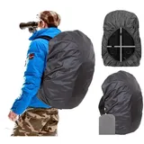 Joy Walker Rucksack-Regenschutz, wasserdicht, atmungsaktiv, geeignet für Wandern/Camping/Reisen (schwarz, Größe S (für 15–25 l Rucksack))