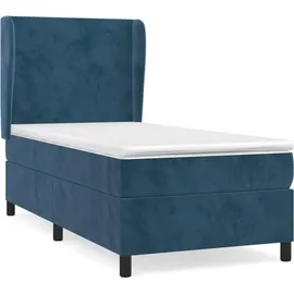 vidaXL Boxspringbett 80 x 200 cm Dunkelblau