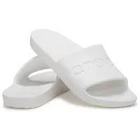 Crocs Crocs Slide Pantolette, Badeschuh, Schlappen, Strandschuh mit bequemem Fußbett weiß 43 EU