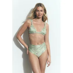 Gina Tricot - High waist bikini brief - Bikini - Grün - S - Dame - Grün - S