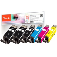 Peach Spar Pack Plus Tintenpatronen ersetzt Canon PGI-525*2, CLI-526, 4541B006