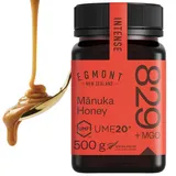 Egmont Honey Manuka Honig 829+ MGO 20+ UMF 500g | Zertifizierter MGO- und UMF-Inhalt | Roher Honig 100% Natürlich | Hergestellt in Neuseeland