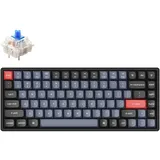 Keychron K2 Pro QMK/VIA Drahtlose mechanische Tastatur Hot-Swap Mechanischer RGB-beleuchteter Schalter mit Aluminiumrahmen K Pro Blau