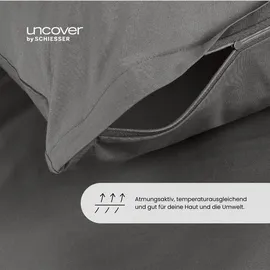 SCHIESSER Uncover by Schiesser Bettwäscheset Soho | 2-teilig | 135 x 200 cm, Schlaftextilien, Bettwäsche, Bettwäsche