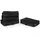 Amazon Essentials 4-teiliges Packwürfel-Reisezubehörset, Gepäckorganizer mit Doppelreißverschluss, Netzoberseite, 100% Polyester, mittelgroß, schwarz (früher Amazon Basics)
