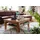 MASSIVMOEBEL24.DE Couchtisch Oxford Braun Akazie 85 x 85 x 45 cm