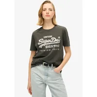 Superdry Embellished Vl Graphic Kurzarm-T-Shirt Washed Black 2XS