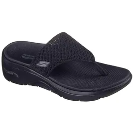 SKECHERS Damen Go Walk Arch Fit 2.0 Sandal Carrie, Black Textile, 36