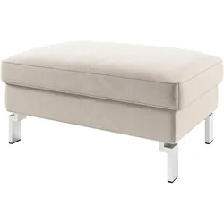 Polsterhocker 3C CANDY "Lecce", grau (taupe), B:90cm H:45cm, Hocker, Passend zur Serie Lecce