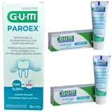 GUM Paroex 0,06% CHX Mundspülung 500 ml + 2x GUM Paroex Zahnpasta CHX 0,06%  a 7