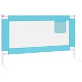 vidaXL Kleinkind-Bettschutzgitter Blau 140x25 cm Stoff