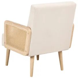 Beliani Sessel HOJBY Stoff 72 x 71 x 70 cm Hellbeige