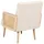 Beliani Sessel HOJBY Stoff 72 x 71 x 70 cm Hellbeige