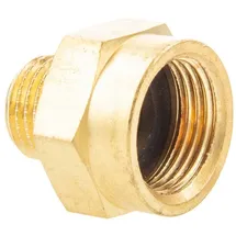 tecuro - Red.-verlängerung Außengewinde G 1/4 X Innengewinde Rp 3/8, Zyl. Ms-blank Cw617n