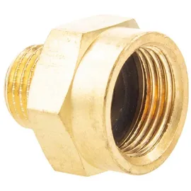 tecuro - Red.-verlängerung Außengewinde G 1/4 X Innengewinde Rp 3/8, Zyl. Ms-blank Cw617n