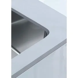 Franke MYTHOS MYX 210-55 rechts Unterbauspüle Edelstahl Druckknopf 1000 x 500 mm