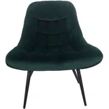 Dynamic24 Sessel XXL Samt grün Relaxsessel Polstersessel Ohrensessel Loungesessel