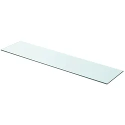 vidaXL Regalböden 2 Stk. Glas Transparent 90x20 cm