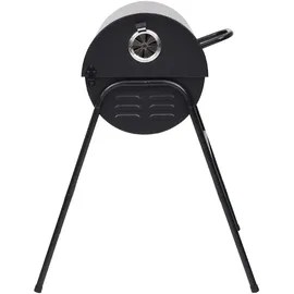 vidaXL Grill mit 2 Grillrosten schwarz