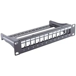 ShiverPeaks BS08-10080, Schwarz, Metall, 1U