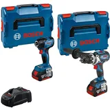 Bosch Professional 18V System Combo Kit: Drehschlagschrauber GDR 18V-210 C + Bohrschrauber GSR 18V-110 C (inkl. 2x 5.0Ah Akku, Ladegerät GAL 1880 CV, L-BOXX)