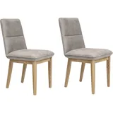 Home Affaire »Beluna Polsterstuhl Esszimmer Bestseller«, (Set), 2 St., Luxus-Microfaser in Lederoptik, Gestell und Beine aus massiver Eiche modernes Landhaus