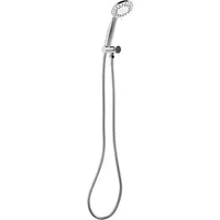 Beliani Duschkopf mit Brauseschlauch Silber ABS Edelstahl 3 Strahlarten