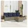 vidaXL Gartensofa-Set 6-tlg. grau Polyrattan