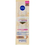 NIVEA Luminous630 Fluid CC Cream SPF 30 3-in-1 Medium 40 ml, getönte Gesichtscreme mit verkapselten Pigmenten und Dreifachwirkung, Anti-Flecken-Gesichtscreme mit Hyaluronsäure und Thiamidol
