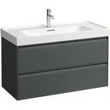 Laufen MEDA Waschtischunterbau, 2 Schubladen, inklusive Ordnungssystem, zu H810119, 984x448x515mm, H4216220112661 98,4x51,5x44,8cm, verkehrsgrau