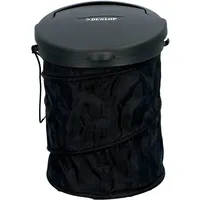 Dunlop Car Waste Bin - faltbar - Ø 16 cm - mit Deckel - für das Armaturenbrett oder den Boden