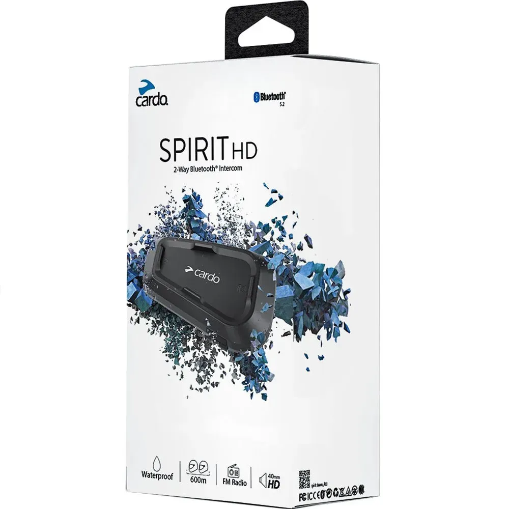 Cardo Spirit Hd Intercom - Black - One Size