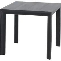 Siena Garden Silva Dining Tisch 80x80cm matt anthrazit & wood-grey (80 cm)