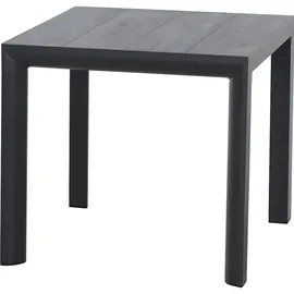 Siena Garden Silva Dining Tisch 80x80cm matt anthrazit & wood-grey (80 cm)