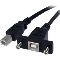 StarTech.com 30 cm USB B auf B Kabel zur Slotbelch Montage – Buchse/Stecker - US