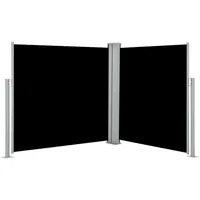 vidaXL Balkon-Sichtschutz 100 x 600 cm Schwarz Polyester