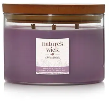 nature's wick 3-Docht Lavender & Oat Milk