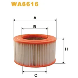 WIX FILTERS Luftfilter  208mm für KIA OK72C23603 WA6616