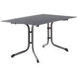 Sieger Boulevard- Klapptisch Polytec (HPL) 120x80 cm, Eisengrau/Beton Hell