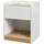 [en.casa] Nachtschrank Kuorshare 55 x 42 x 37 cm Weiß/Eicheoptik