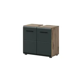 xonox.home Waschbeckenunterschrank 60 x 54 cm Schwarz Matt