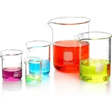 luxuskollektion Glas Becherglas Set 25ml-500ml, Abgestuftes Messbecher-Set