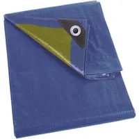 Perel Abdeckplane, - Blau/Khaki - Strapazierfähig - 12 x