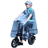 RUVOO Regenmantel Regenjacke Regencape Transparenter Langer Regenmantel-einzelner Regen-Poncho Für Elektrofahrzeug-Batterie-Auto-Poncho Regenponcho Regenanzug