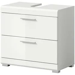 Inn.Furn Waschbeckenunterschrank weiß Hochglanz 60 cm Shawn