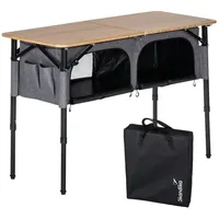 Skandika Campingtisch Tolja Braun/Grau