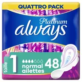 Always - Platinum Damenbinde Normal mit Flügeln - 48 Stücke